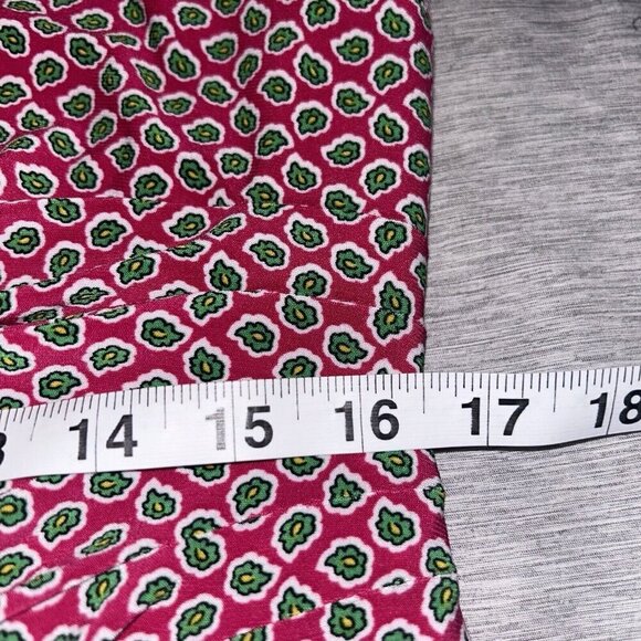 Lauren Ralph Lauren Pink Print Ruched Boatneck Sleeveless Pullover Dress Size 16 - Picture 10 of 11